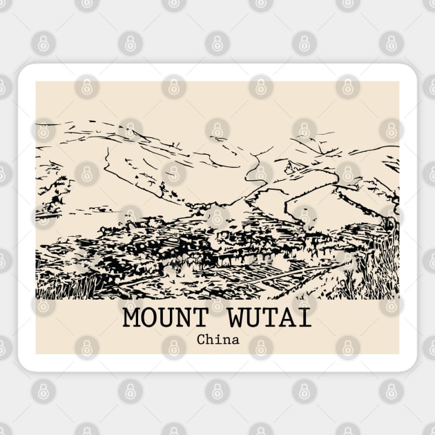 Mount Wutai - China Magnet by Lakeric
